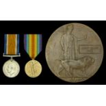 Pair: Private A. E. Dale, East Kent Regiment, who died in Mesopotamia on 14 May 1916 Brit...