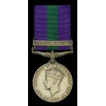 General Service 1918-62, 1 clasp, S.E. Asia 1945-46 (14838753 Pte. E. G. Brice. Buffs.) good...