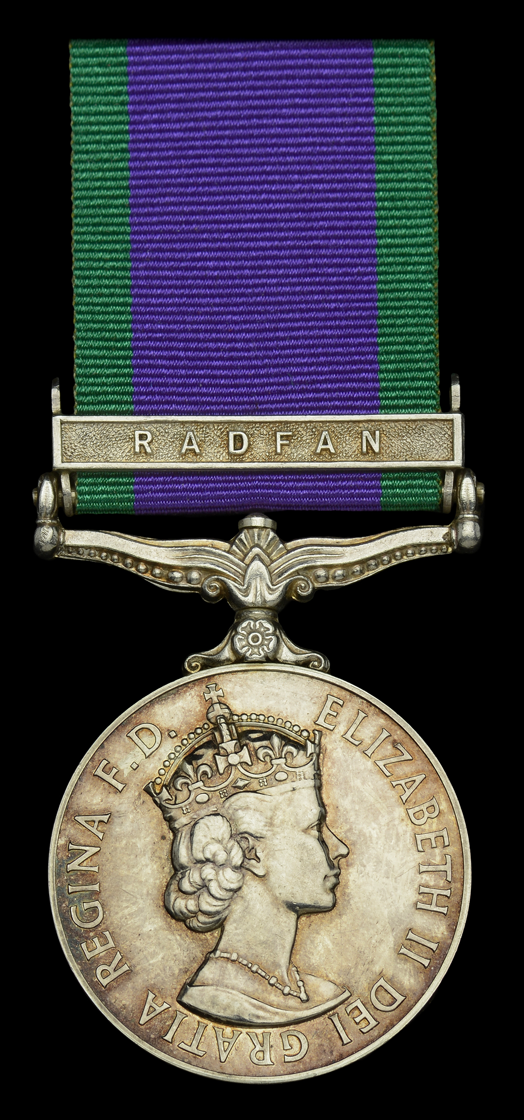 General Service 1962-2007, 1 clasp, Radfan (23508507 Spr. R. S. Sutton. RE.) nearly extremel...