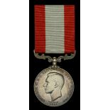 Rocket Apparatus Volunteer Long Service Medal, G.VI.R., 1st issue, 2nd type reverse (George...