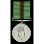 Royal Ulster Constabulary Service Medal, E.II.R. (R/Const G Gillespie) on 1st type riband, i...