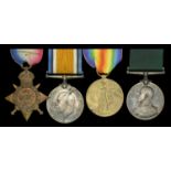 Four: Leading Seaman E. Farrell, Anson Battalion, Royal Naval Division, Royal Naval Reserve...