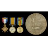 A rare Great War campaign service group of three awarded to Lieutenant E. S. Wise, Royal Nav...