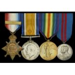 The important Great War campaign group of four awarded to Captain F. N. Fargus, Royal Naval...