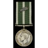 The Royal Naval Reserve L.S. & G.C. awarded to Seaman F. S. Martin, D.S.M., who served in H....