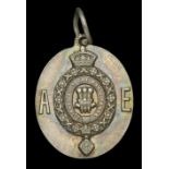 Visit of the Prince of Wales to India 1875-76, small silver medalet, 24mm x 21mm, with integ...