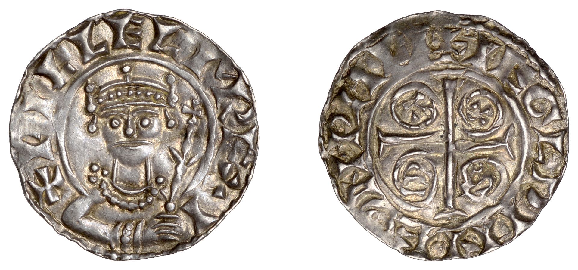 William I (1066-1087), Penny, PAXS type [BMC viii], Wallingford, Ã†thelwine, ieglpine on pali...