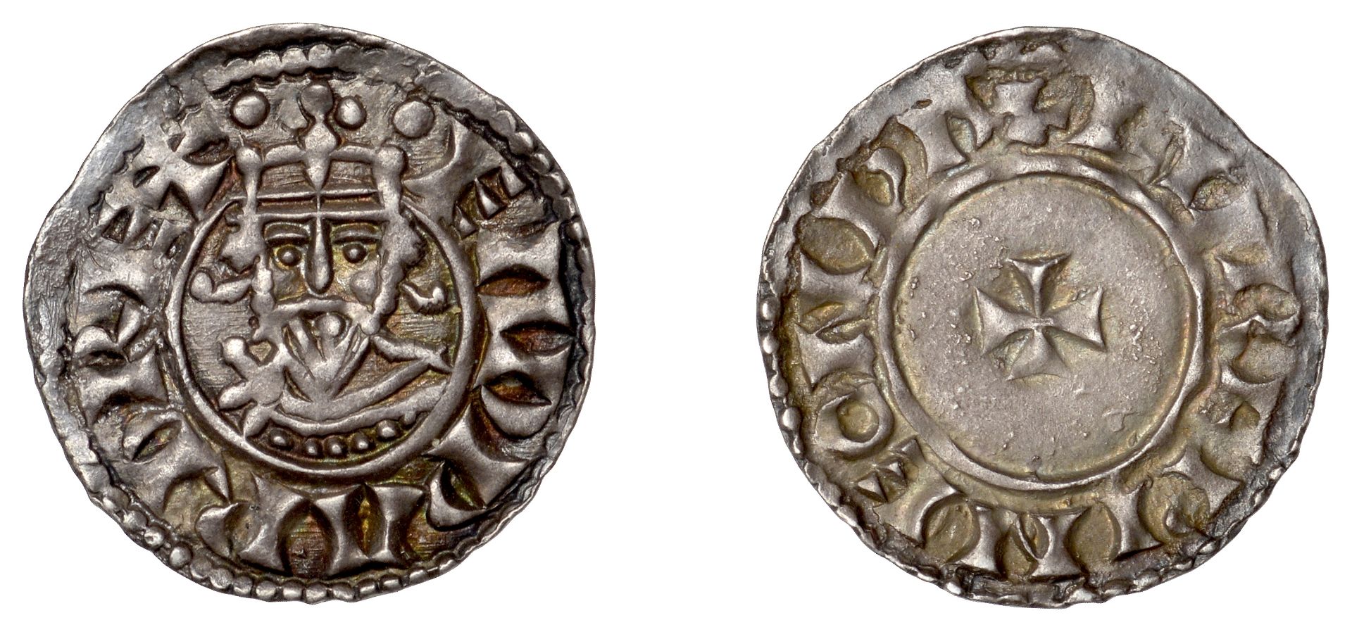Edward the Confessor (1042-1066), Penny, Facing Bust type [BMC xiii], Wallingford, Burgwine,...