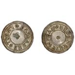 Eadgar (959-975), Penny, Circumscription Cross type [BMC iii], Wallingford, Beorhtric, eadga...