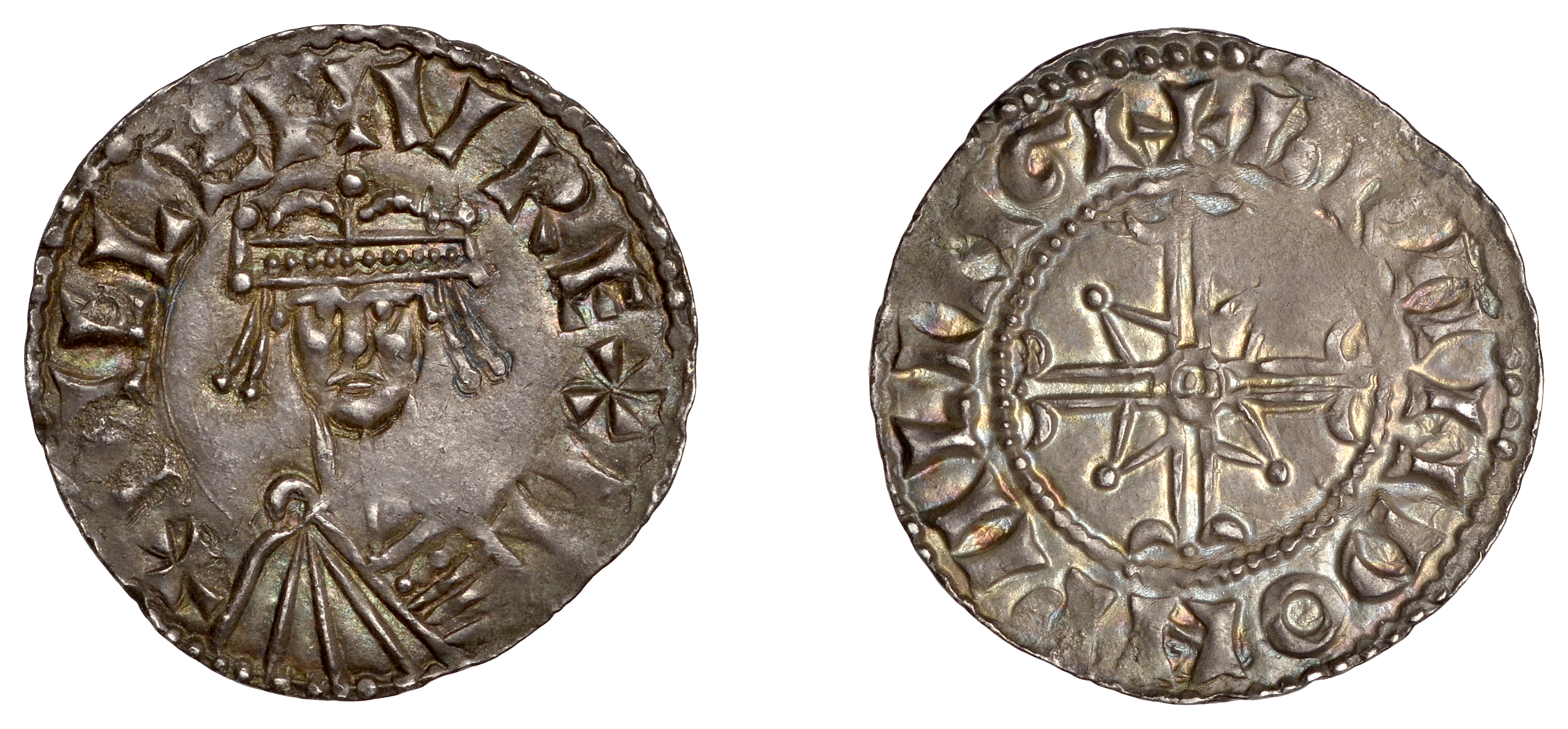 William I (1066-1087), Penny, Bonnet type [BMC ii], Wallingford, Brandr, brand on pallig, 1....