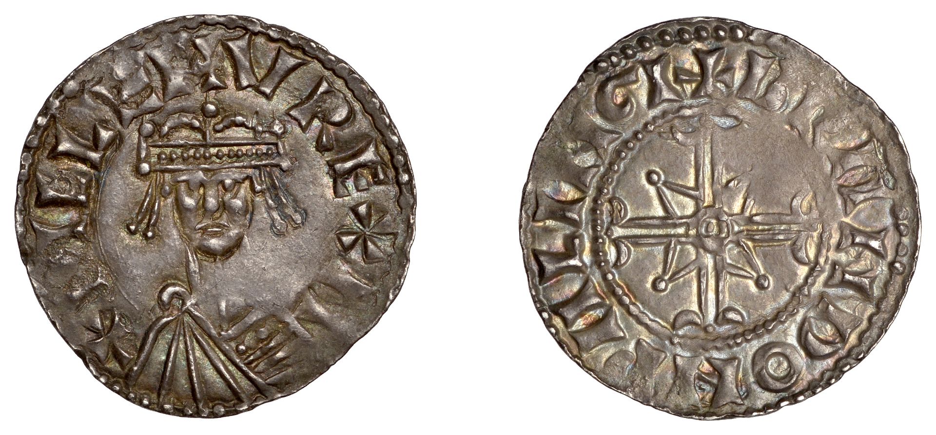 William I (1066-1087), Penny, Bonnet type [BMC ii], Wallingford, Brandr, brand on pallig, 1....