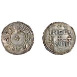 Eadmund (939-946), Penny, Two Line type [HT 1, York], Ingelgar, eadmvnd r.ex ef, small cross...