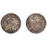 William I (1066-1087), Penny, Canopy type [BMC iii], Wallingford, Brandr, brand on pallingi,...