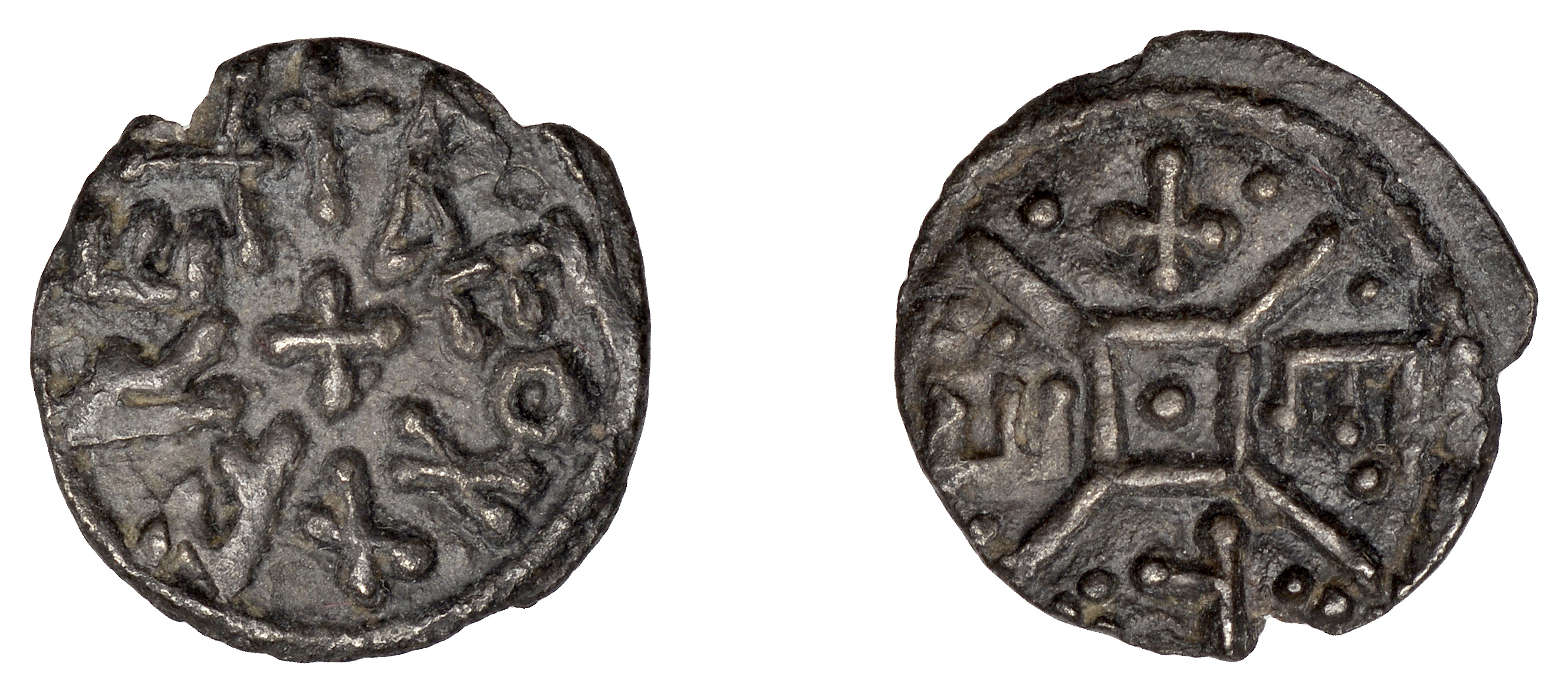 Kings of East Anglia, Beonna (c. 758), Penny or Sceatta, Efe, beonna rex around cross, rev....