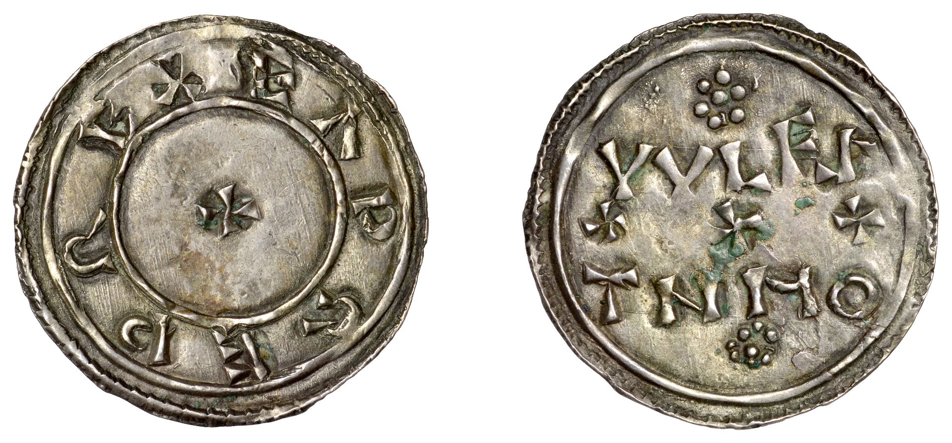 Eadred (946-955), Penny, Two Line type, [HR 1 NW], Ã†thelweald, eadred rex, small cross pattÃ©...