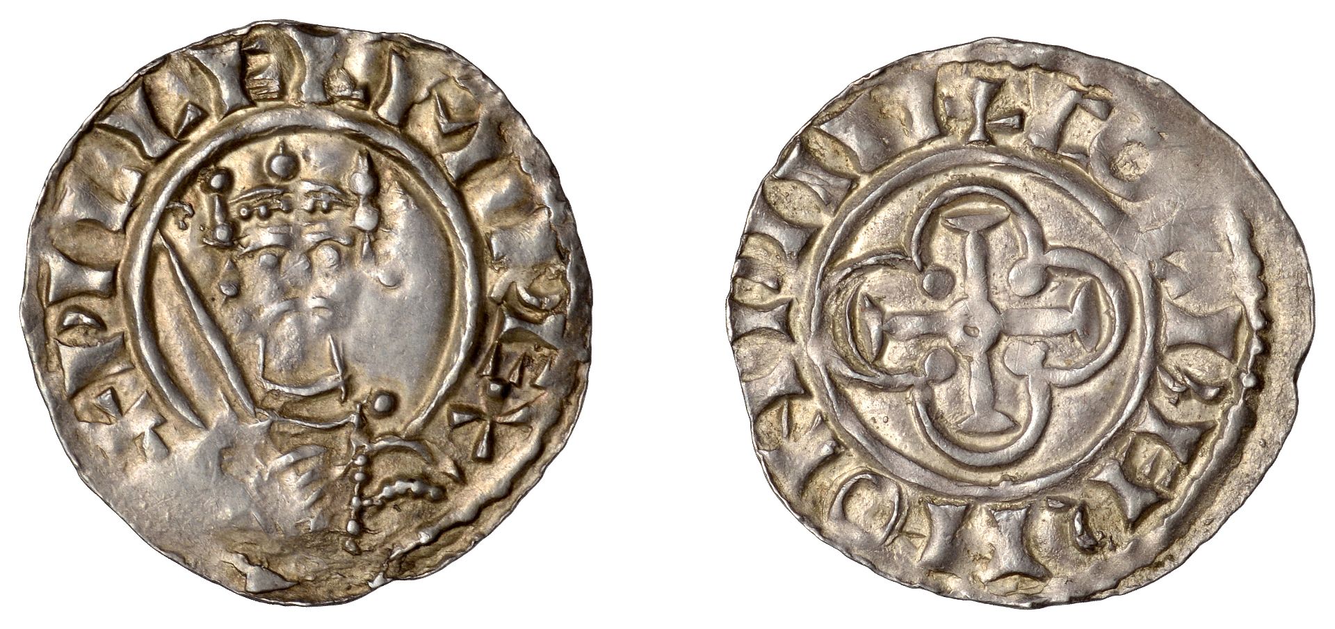 William II (1087-1100), Penny, Cross in Quatrefoil type [BMC ii], Wallingford, Kolbjorn, col...