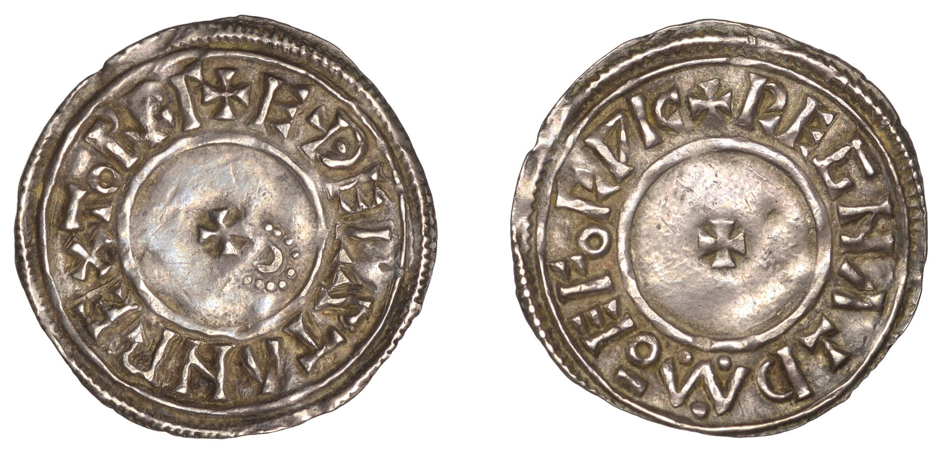 Ã†thelstan (924-939), Penny, Circumscription Cross type [BMC iv], York, Regnald/Ragnaldr, pri...