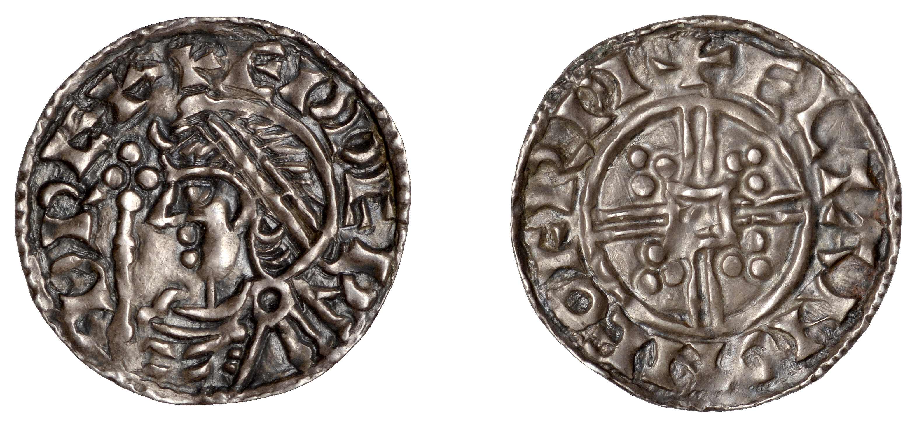 Edward the Confessor (1042-1066), Penny, Trefoil-Quadrilateral type [BMC iii], York, Eltan,...