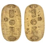 GeNbun, gold Koban [1736-1818], 66 x 36mm, 13.00g (JNDA 09-19; J & V B105; KM. C22; F 13). V...