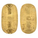Kyoho, gold Koban [1714-36], 73 x 40mm, 17.81g (JNDA 09-17; J & V B104; F 12). About extreme...