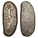 ANSEI, base silver Cho-Gin [1859-65], 67 x 28mm, 89.40g (JNDA 09-69; J & V G11; KM. C9c). Ve...