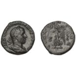 Ã†milian, Sestertius, 253, laureate and draped bust right, rev. Victory advancing left, holdi...