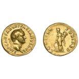 Roman Imperial Coinage, Vespasian, Aureus, 70, laureate bust right, rev. cos iter fort red,...