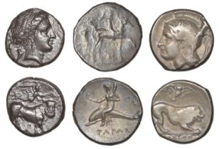 Greek Coinages, Campania, Neapolis, Nomos, 300, head of nymph right, cornucopia behind, rev....