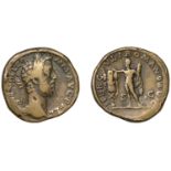 Commodus, Sestertius, 192, laureate head right, rev. hercvli romano avg, Commodus with the a...