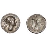 Greek Coinages, Bruttium, The Brettii, Drachm, c. 218-201, winged bust of Nike right, rev. r...