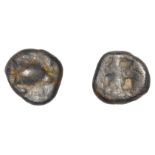 Greek Coinages, Islands off Attika, Aegina, Obol, 525-480, sea turtle with rounded shell, re...