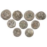 Greek Multiple Lots, Miscellaneous fourrÃ©es of Greek (8) and Roman (5) types [13]. Varied st...