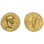 Roman Imperial Coinage, Galba, Aureus, Gallia (Narbo?), 68, laureate head right, rev. Concor...
