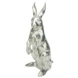 A large German silver hare table ornament, circa 1900, by Neresheimer & SÃ¶hne, Hanau,...