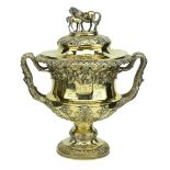 A fine George III silver gilt Racing Trophy Cup: The Lincoln Gold Cup, 1823, won by Thomas...