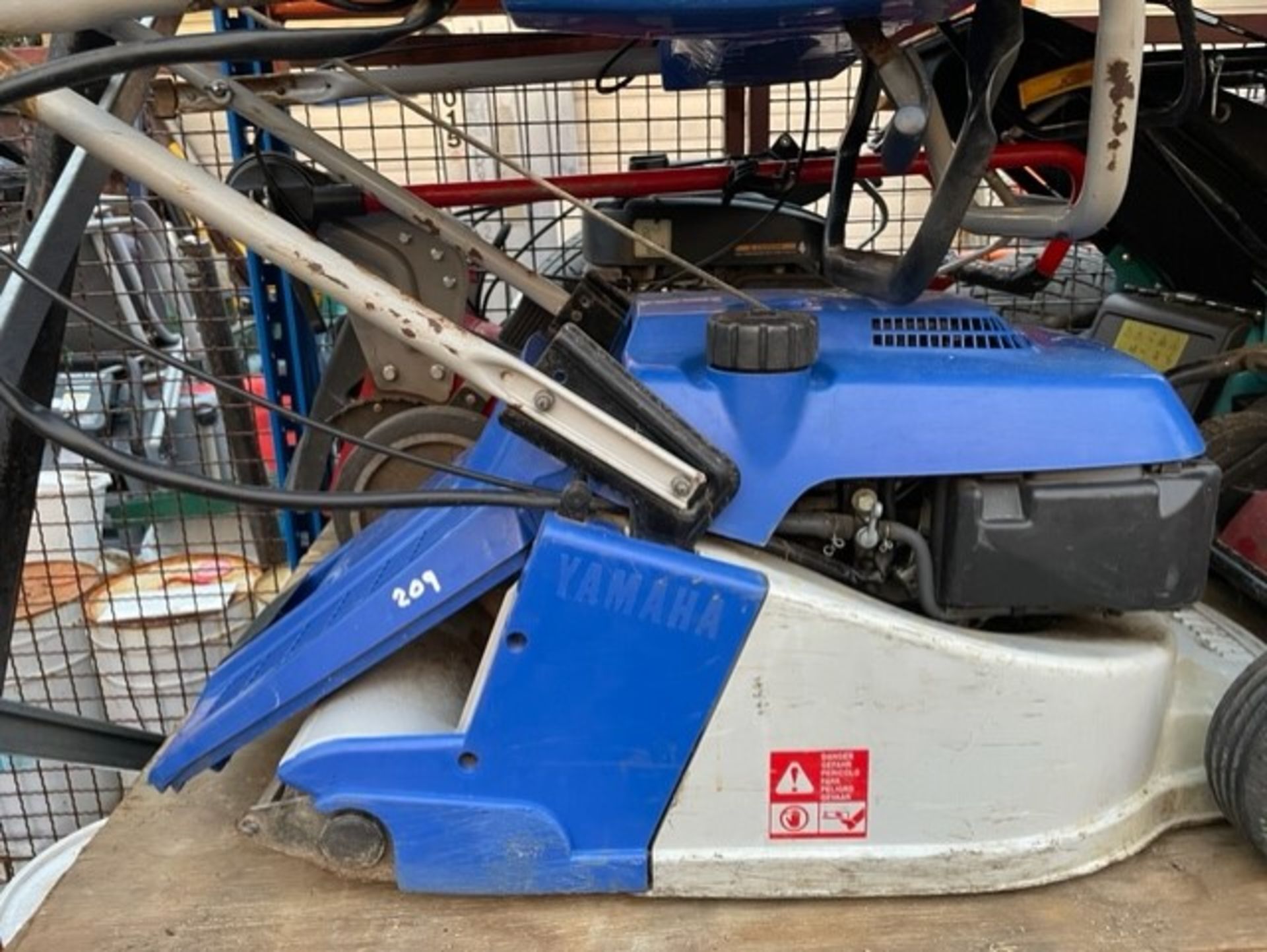 Yamaha lawn mower with roller on back not started in long time service needed