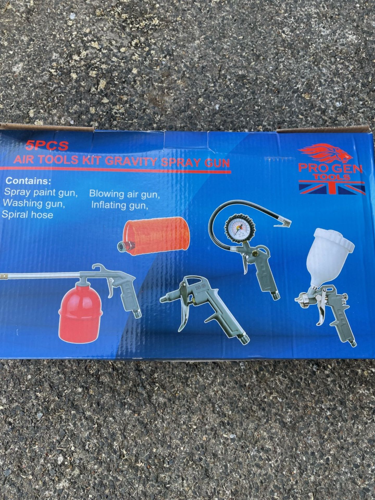 Progen tools Air tool kit 5 piece , Brand new in box