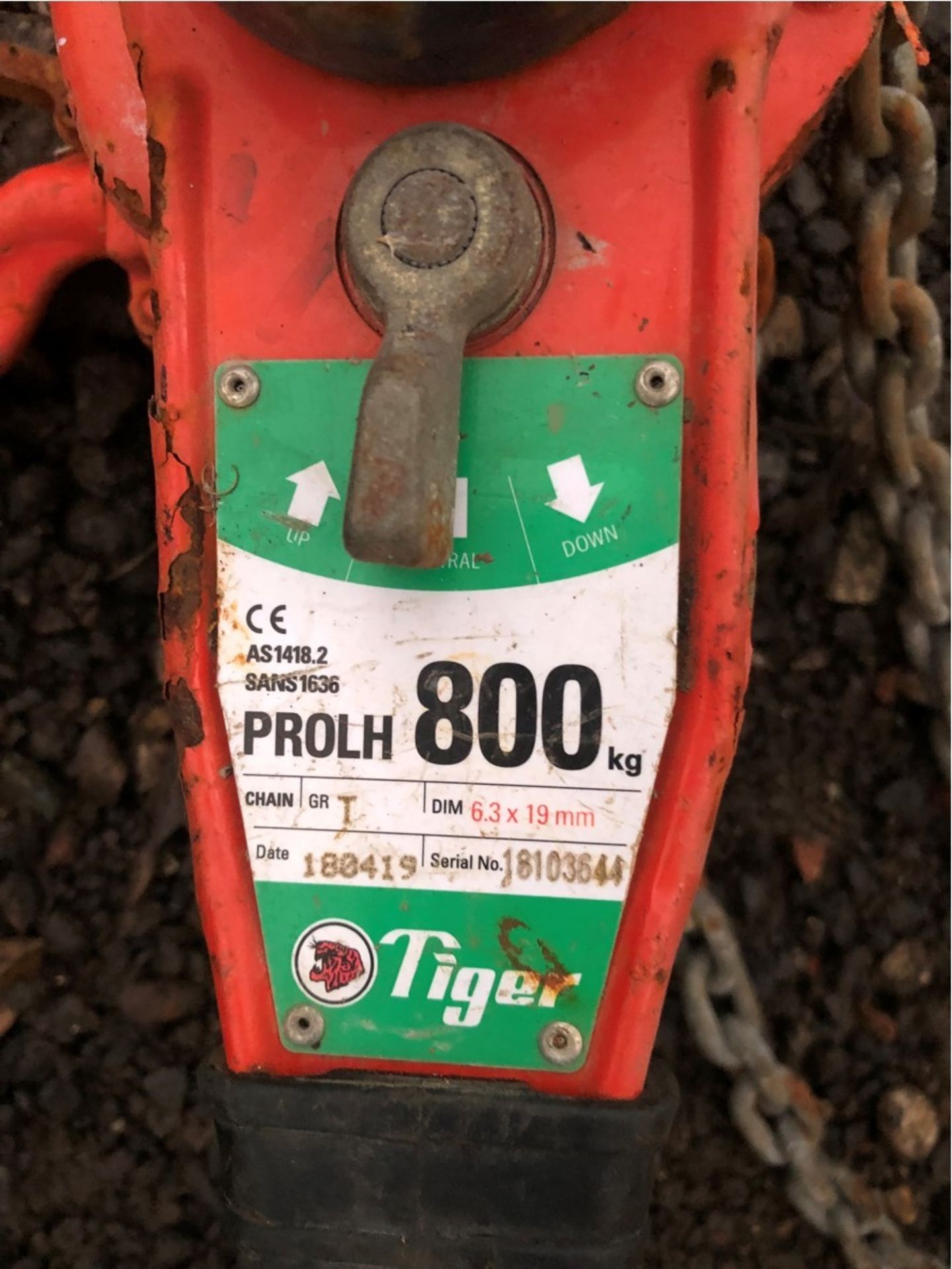 Tiger Prohl 800kg Ratchet Chain