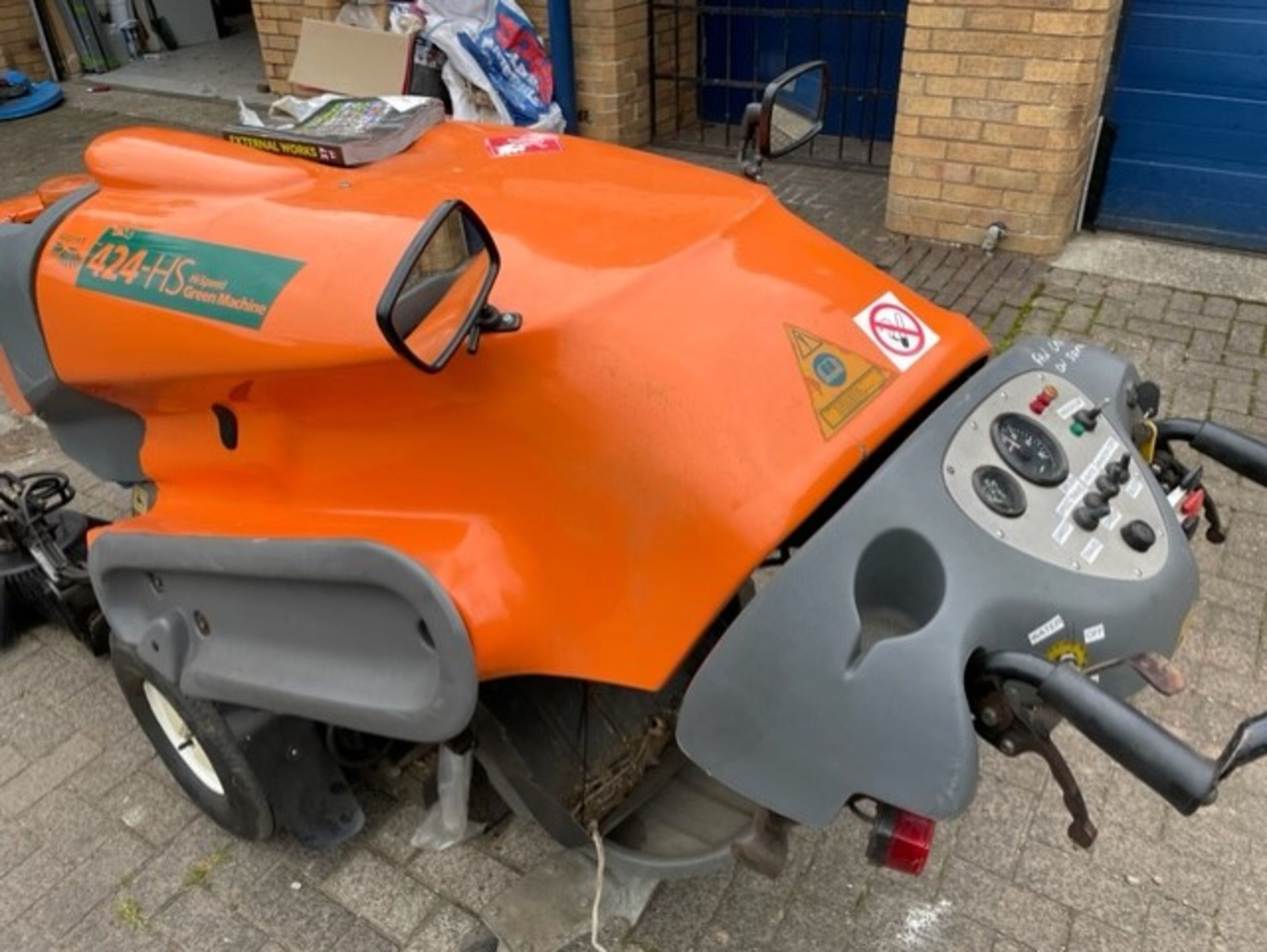 Sweeper green machine it’s the 424 model the high speed one that you can buy a cab for kubota 3