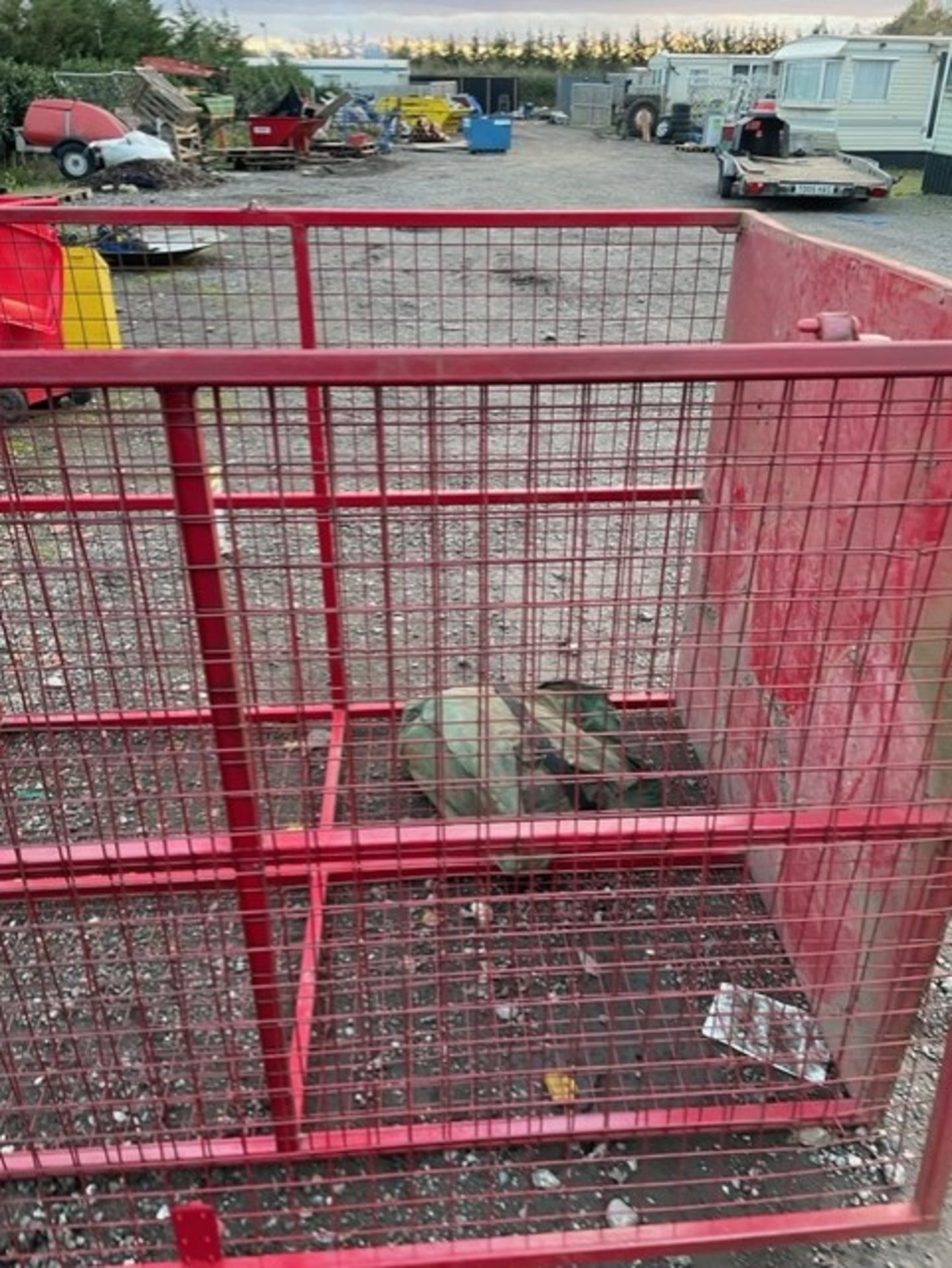 Gas bottle security bird avian dog cage general enclosure with solid floor and swing door commercial - Image 3 of 6