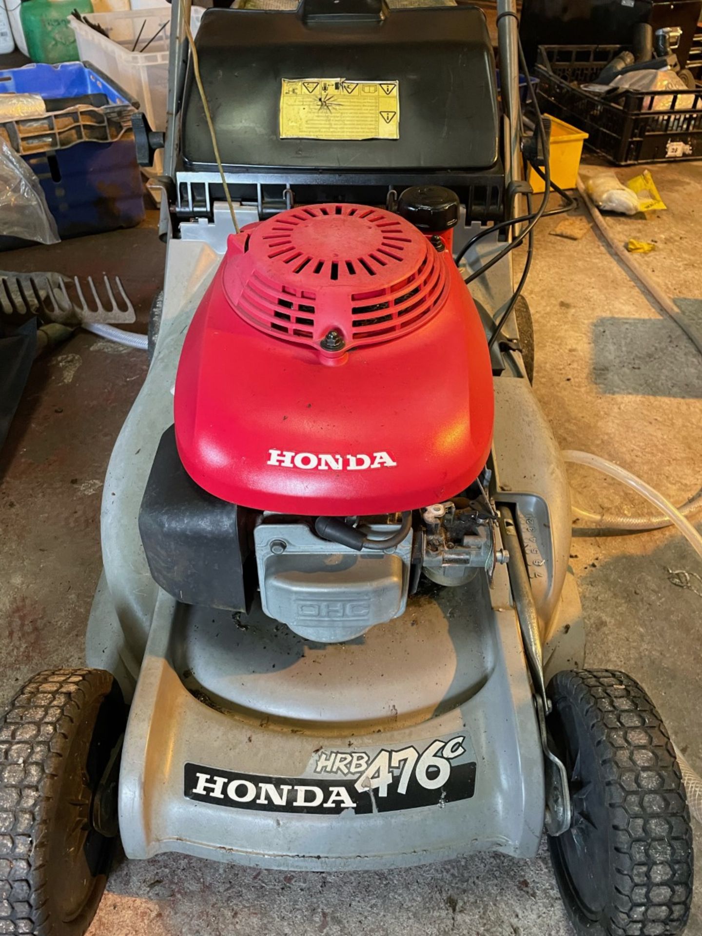 Honda HRB476c self propelled mower working but needs air filter cover.