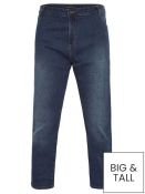 1 X BADRHINO STRETCH JEANS - BLUE / SIZE: 48 X 30 / RRP £25.00 / GRADE A, WITH TAGS