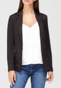 5 X V BY VERY VALUE PONTE JACKET - BLACK / UK SIZE 20 / COMBINED RRP £125.00 /BRAND NEW WITH TAGS