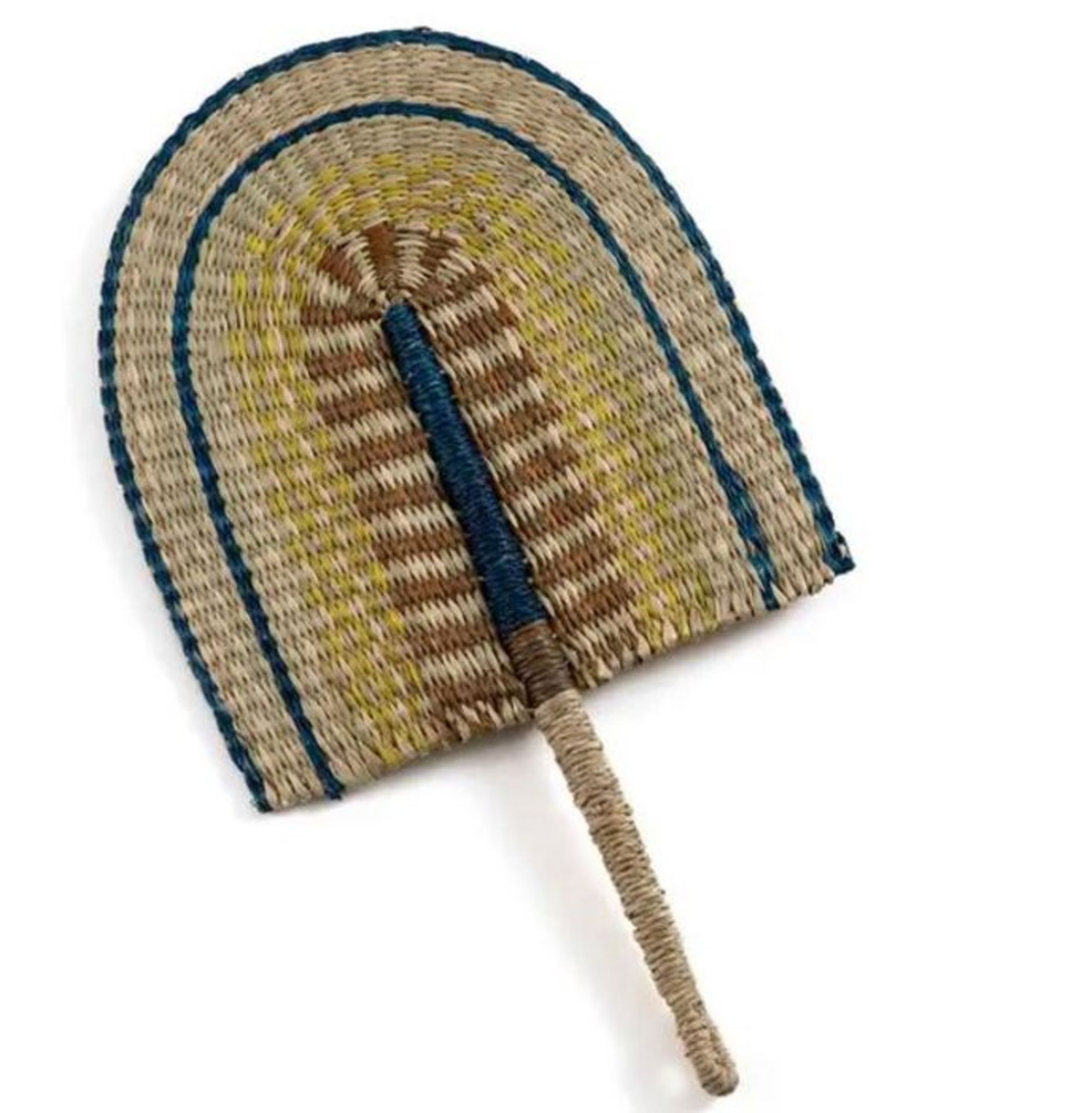 JUTLO WOVEN GRASS FAN WALL HANGING / RRP £28.00 / CUSTOMER RETURN. GRADE A