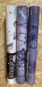 3 X ASSORTED ROLLS OF ARTHOUSE WALLPAPER / STYLES VARY / AS NEW