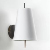 JOUANICO CONTEMPORARY WALL LIGHT IN METAL & COTTON / RRP £80.00 / UNTESTED CUSTOMER RETURN. GRADE A