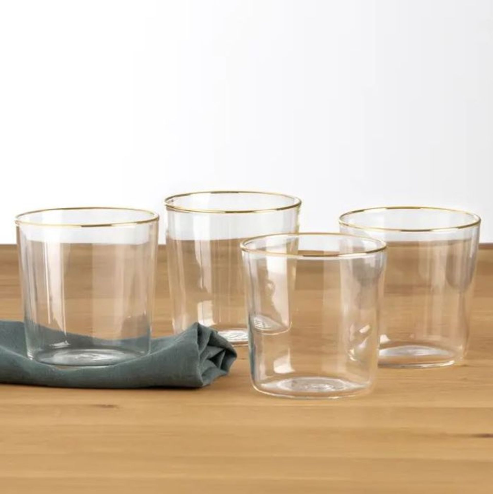 AMMANE SET OF 4 GLASSES / RRP £34.00 / CUSTOMER RETURN. GRADE A