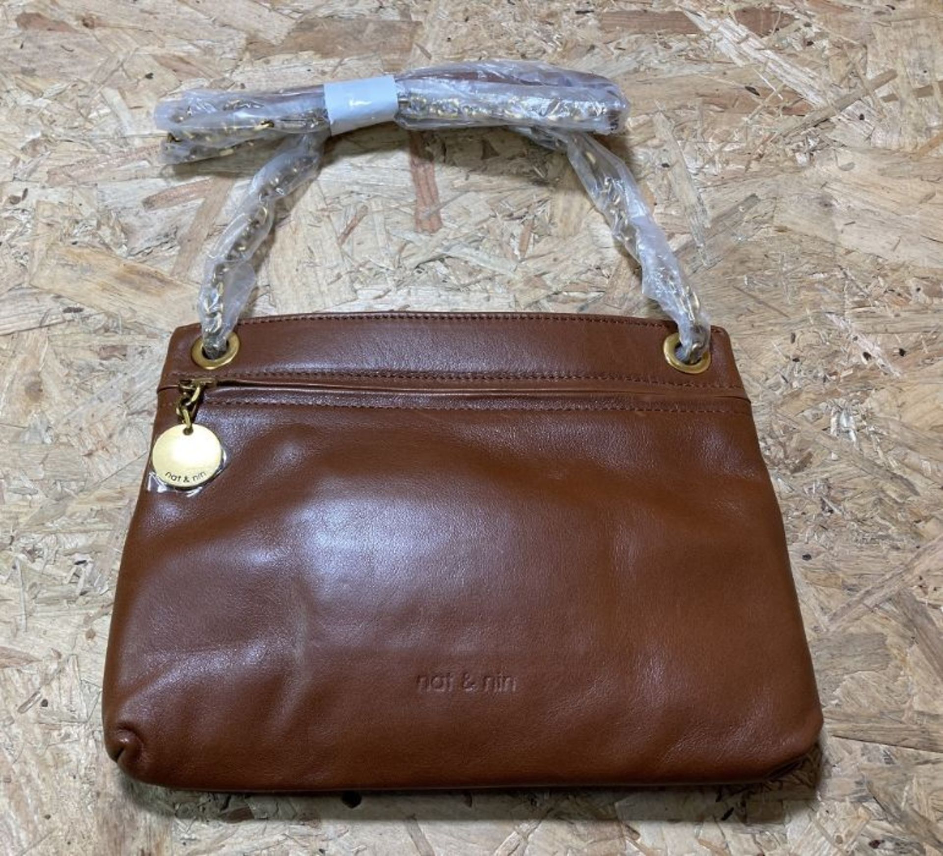 NAT & NIN CROSSBODY LEATHER BAG / CUSTOMER RETURN. GRADE A, LIGHT WEAR