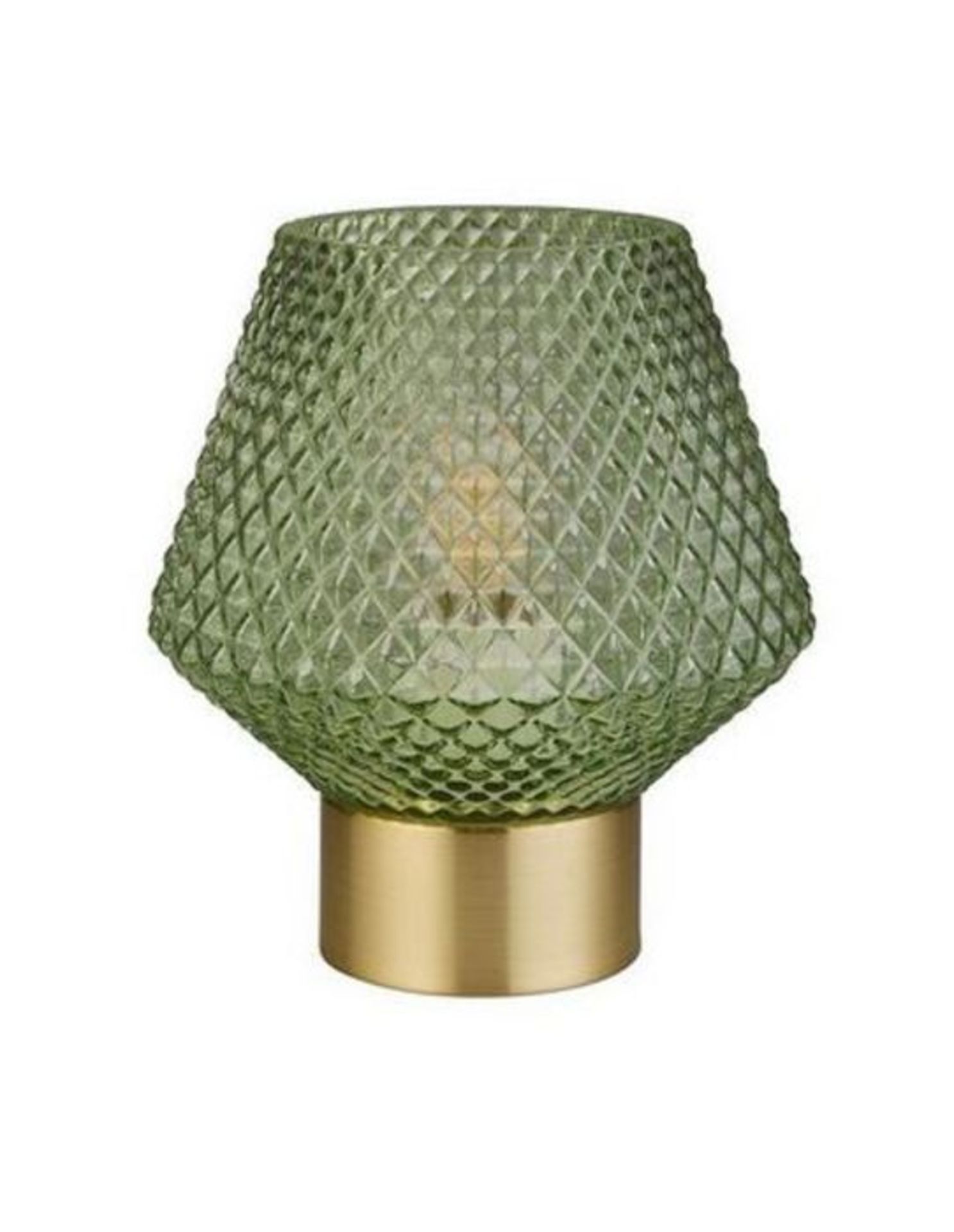 MEA GLASS TABLE LAMP / CUSTOMER RETURN. GRADE A