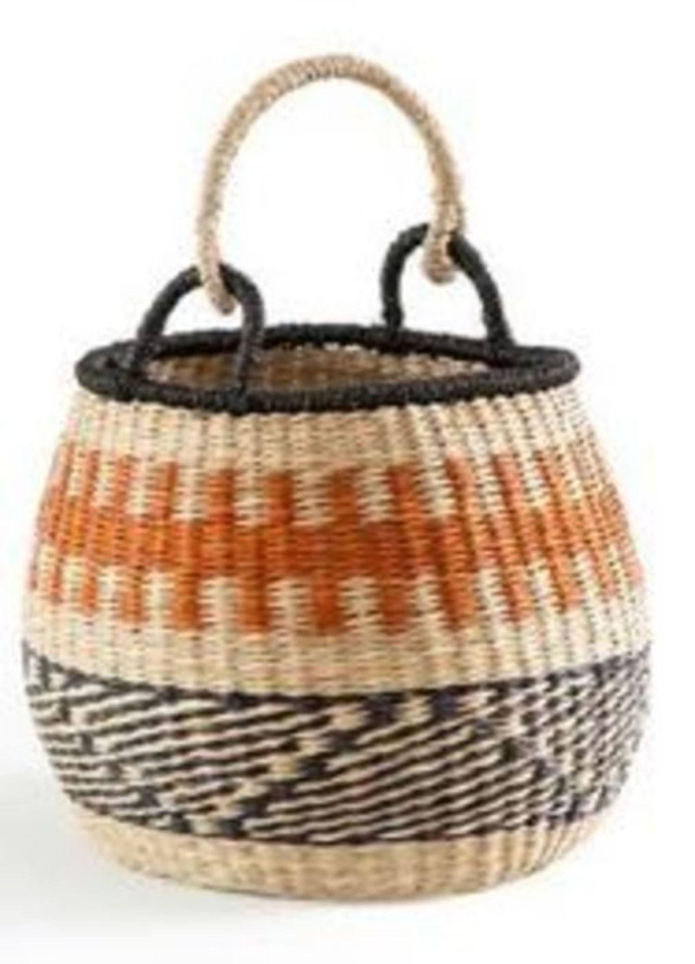 BASKET INTERIEURS IN WICKER FRIETTE / RRP £35 / CUSTOMER RETURN. GRADE A